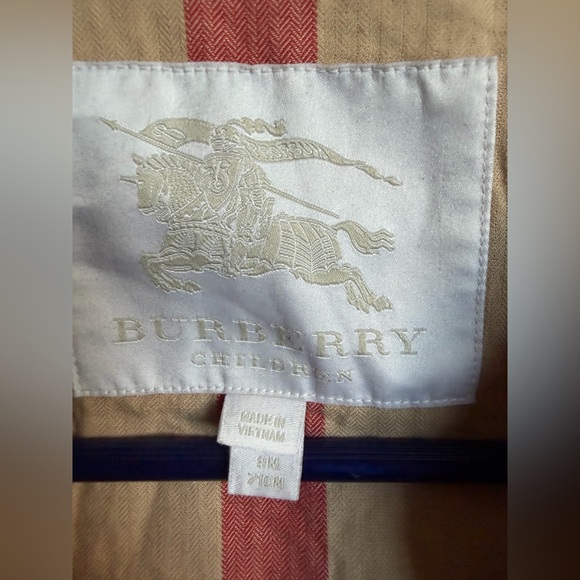 Burberry Baby Hooded Jacket Coat Magenta Pink Nova Check Lining 9–12M - Picture 10 of 11